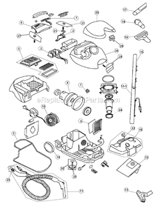 Part Location Diagram of RO-LY2106 Dirt Devil Upholstery Tool - Pet Blue Britles
